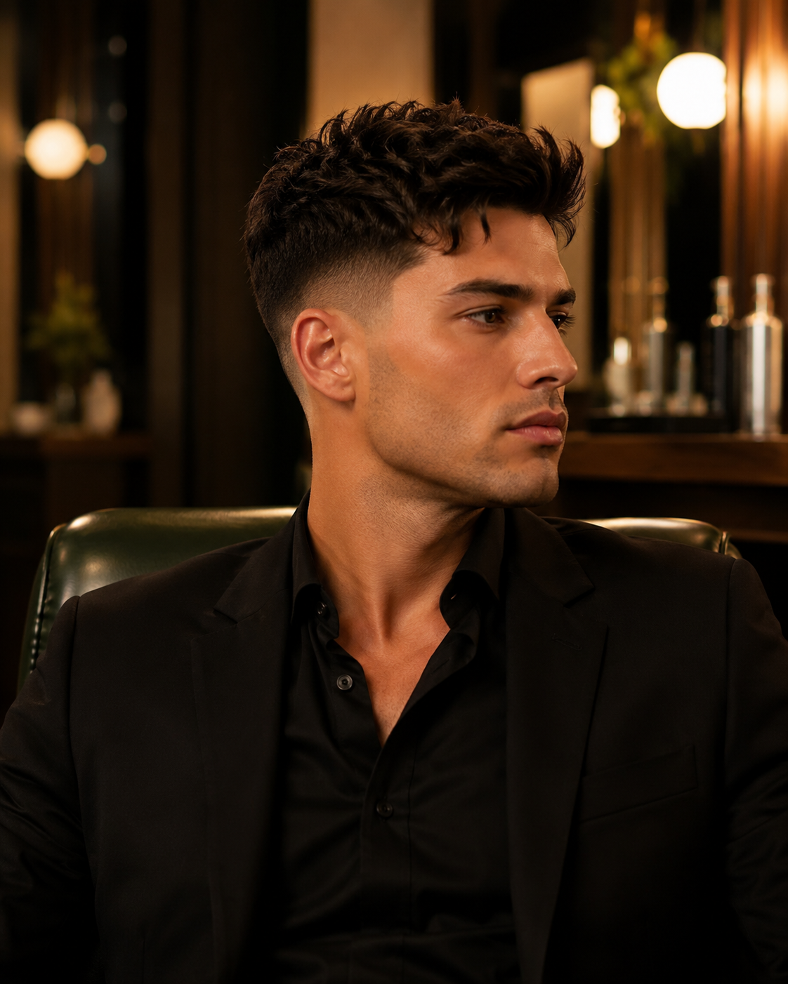 Modern men's hairstyle